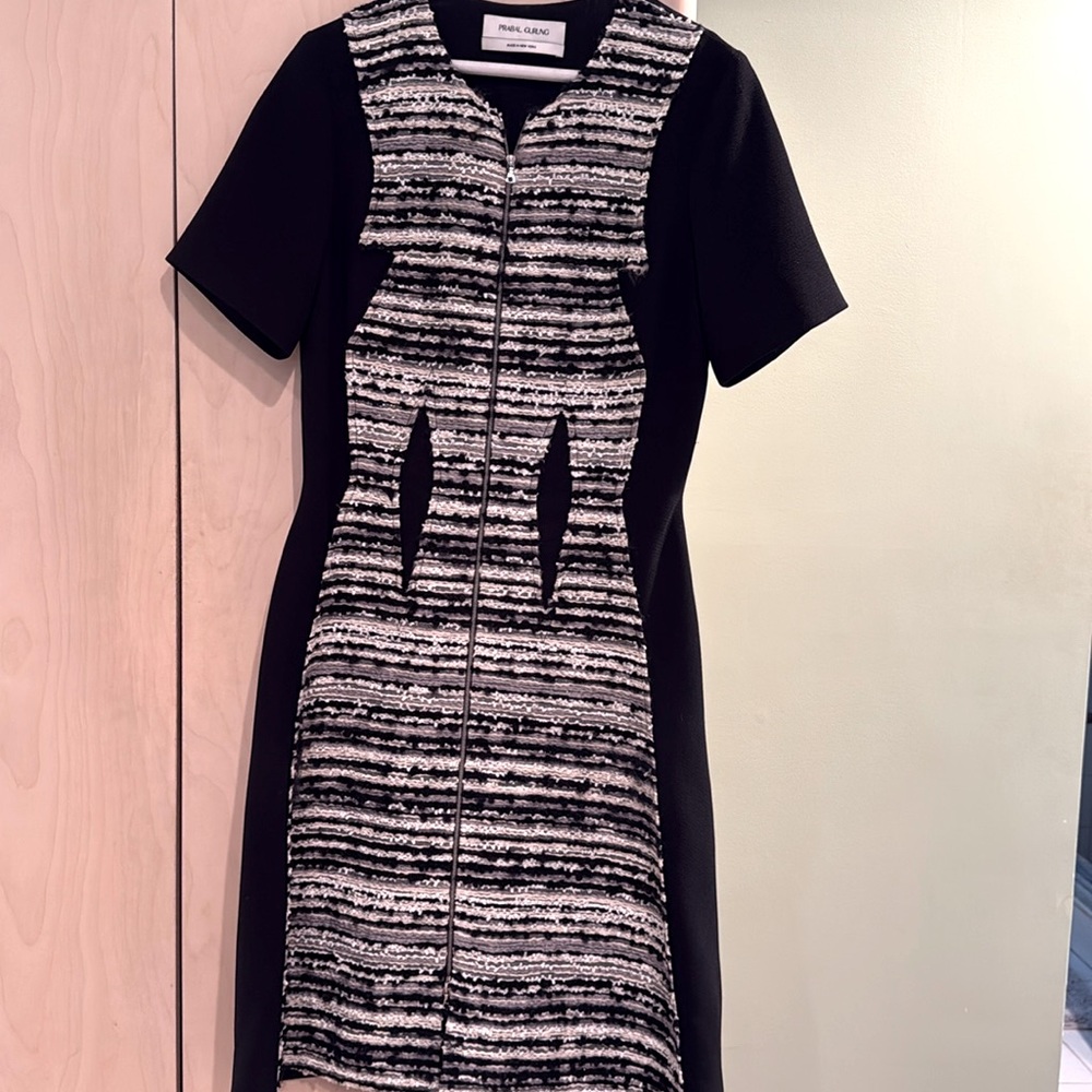 Prabal Gurung mixed media dress